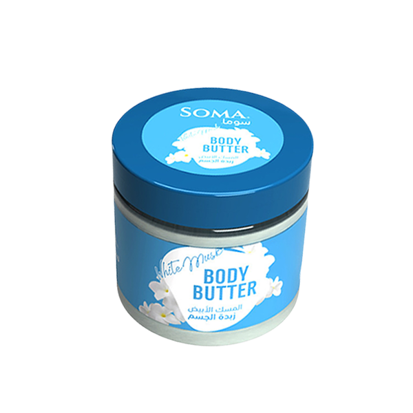 سوما-زبدة ترطيب الجسم بالمسك الابيض 350 جم
